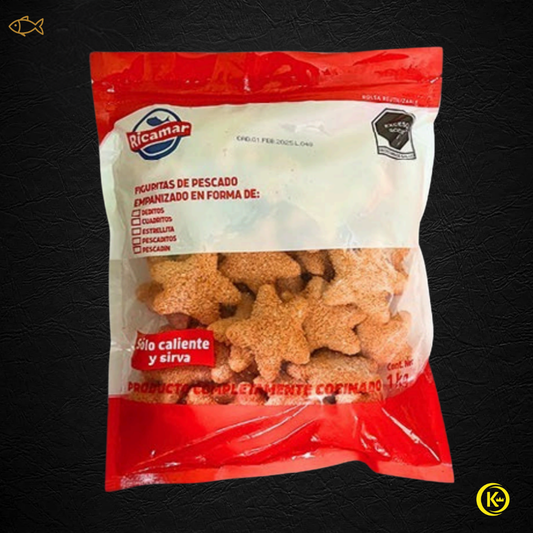 Estrellitas de Pescado Empanizadas