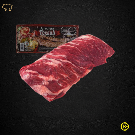 Arrachera texana de cerdo
